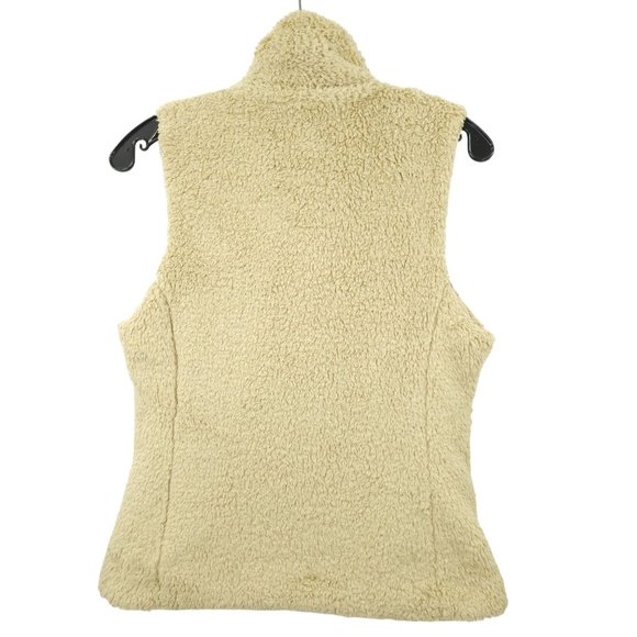 Patagonia Los Gatos Vest Womens Size M High Pile Fleece Full Zip Khaki 25215 - Picture 2 of 12